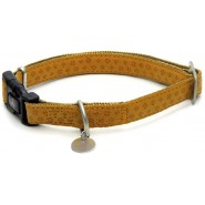 Collier Chien Similicuir-Nylon 26-40 cm x 15 mm